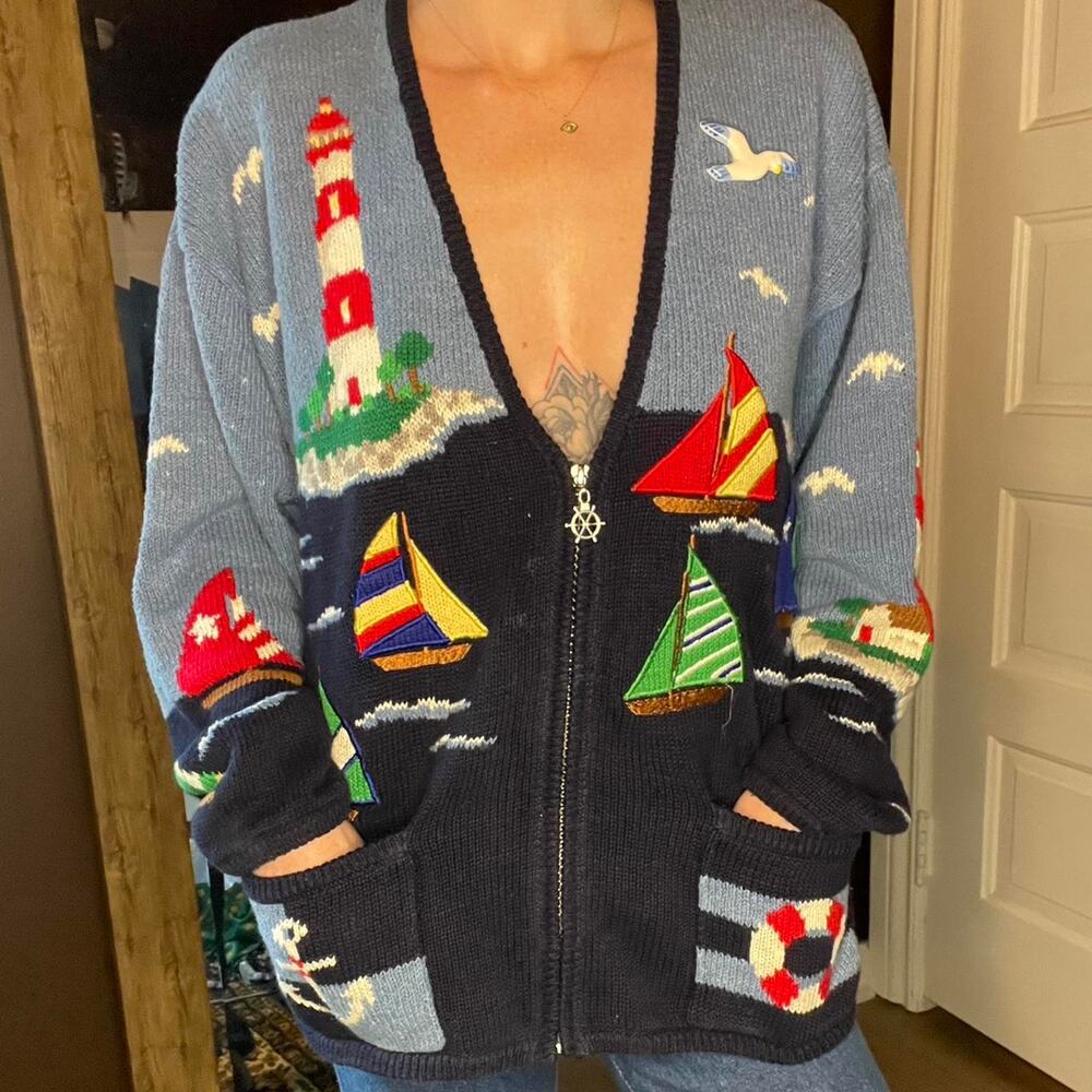 Amazing vintage nautical zip up